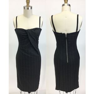 NWT-D&G Black Pinstripe Body-con Corset Dress